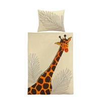 Wehkamp Home katoenen kinderdekbedovertrek (1 persoons) Giraf (dekbedovertrek 140x200 cm), 1 persoons (140 cm breed)