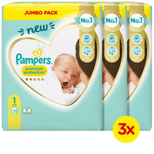 Wehkamp Pampers Premium Protection Pampers Premium Protection Maat 1 (2kg-5kg) 216 Luiers aanbieding Wehkamp Pampers Premium Protection Pampers Premium Protection Maat 1 (2kg-5kg) 216 Luiers aanbieding