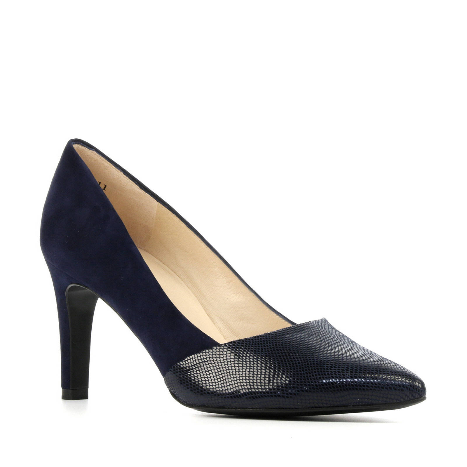 Peter Kaiser 76531 suède pumps donkerblauw | wehkamp