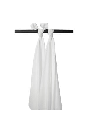 hydrofiele swaddle - wit (set van 2)