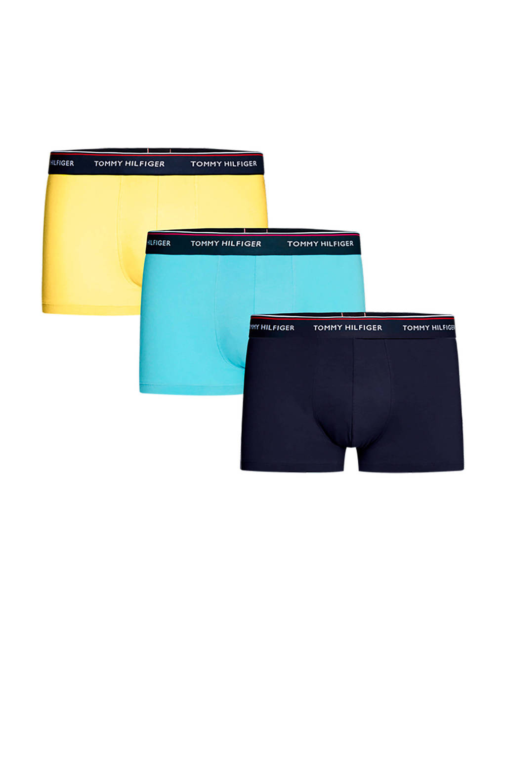 Tommy Hilfiger boxershort (set van 3), Blauw / marine / geel