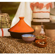 thumbnail: Cosy & Trendy Tajine Inductie - Zwart / Oranje - ø 25 cm - zonder anti-aanbaklaag  - geschikt voor alle warmtebronnen