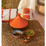 thumbnail: Cosy & Trendy Tajine Inductie - Zwart / Oranje - ø 25 cm - zonder anti-aanbaklaag  - geschikt voor alle warmtebronnen