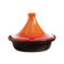 Cosy & Trendy Tajine Inductie - Zwart / Oranje - ø 25 cm - zonder anti-aanbaklaag  - geschikt voor alle warmtebronnen