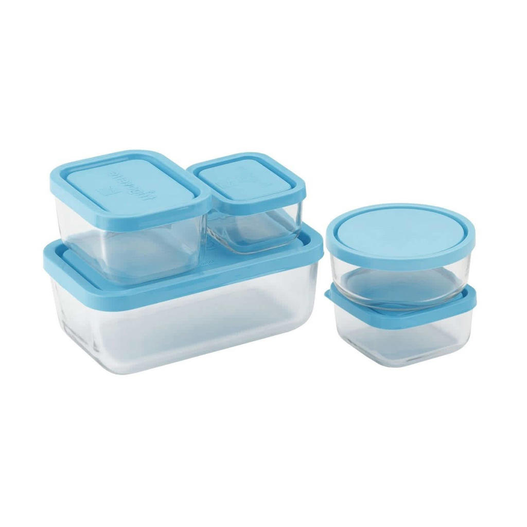 Bormioli Rocco Frigoverre Glazen Vershoudbakjes Frigoverre - Blauw 5 Stuks