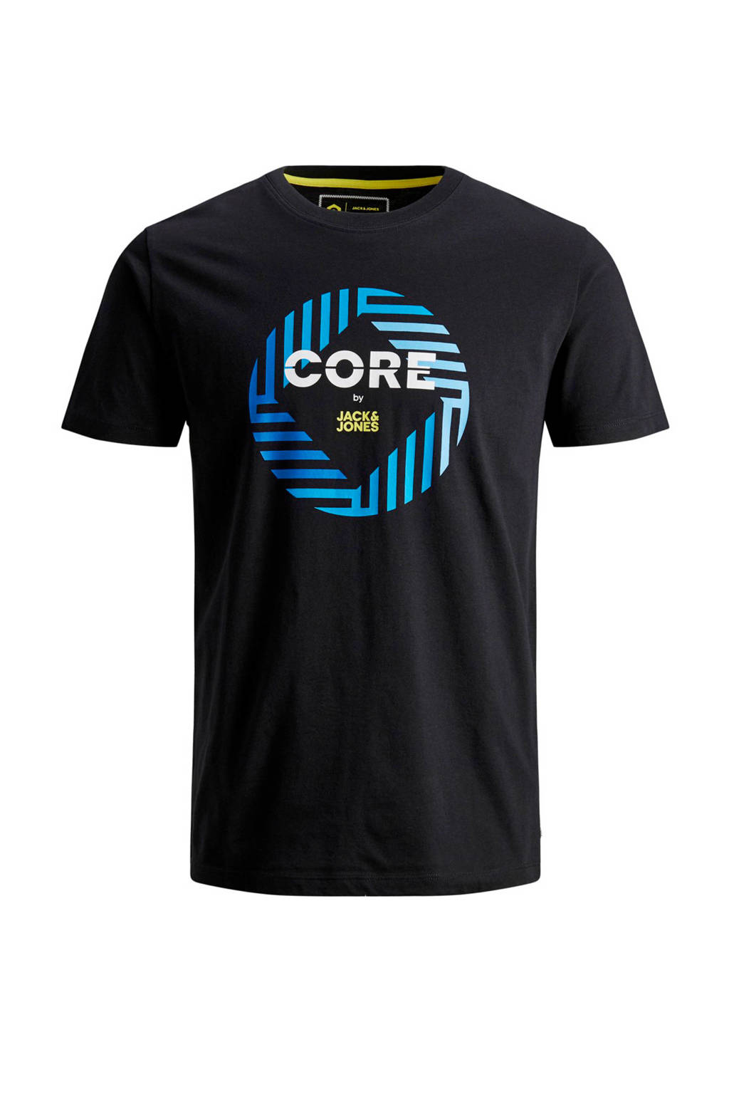 JACK & JONES PLUS SIZE T-shirt met printopdruk zwart, Zwart