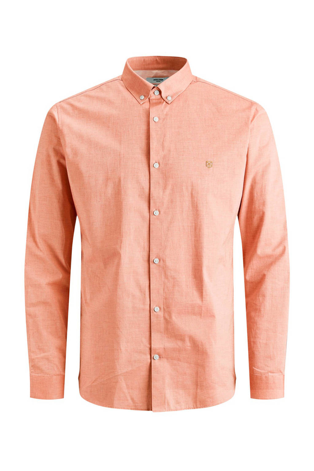 JACK & JONES PREMIUM slim fit overhemd oranje, Oranje