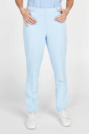 slim fit pantalon blauw