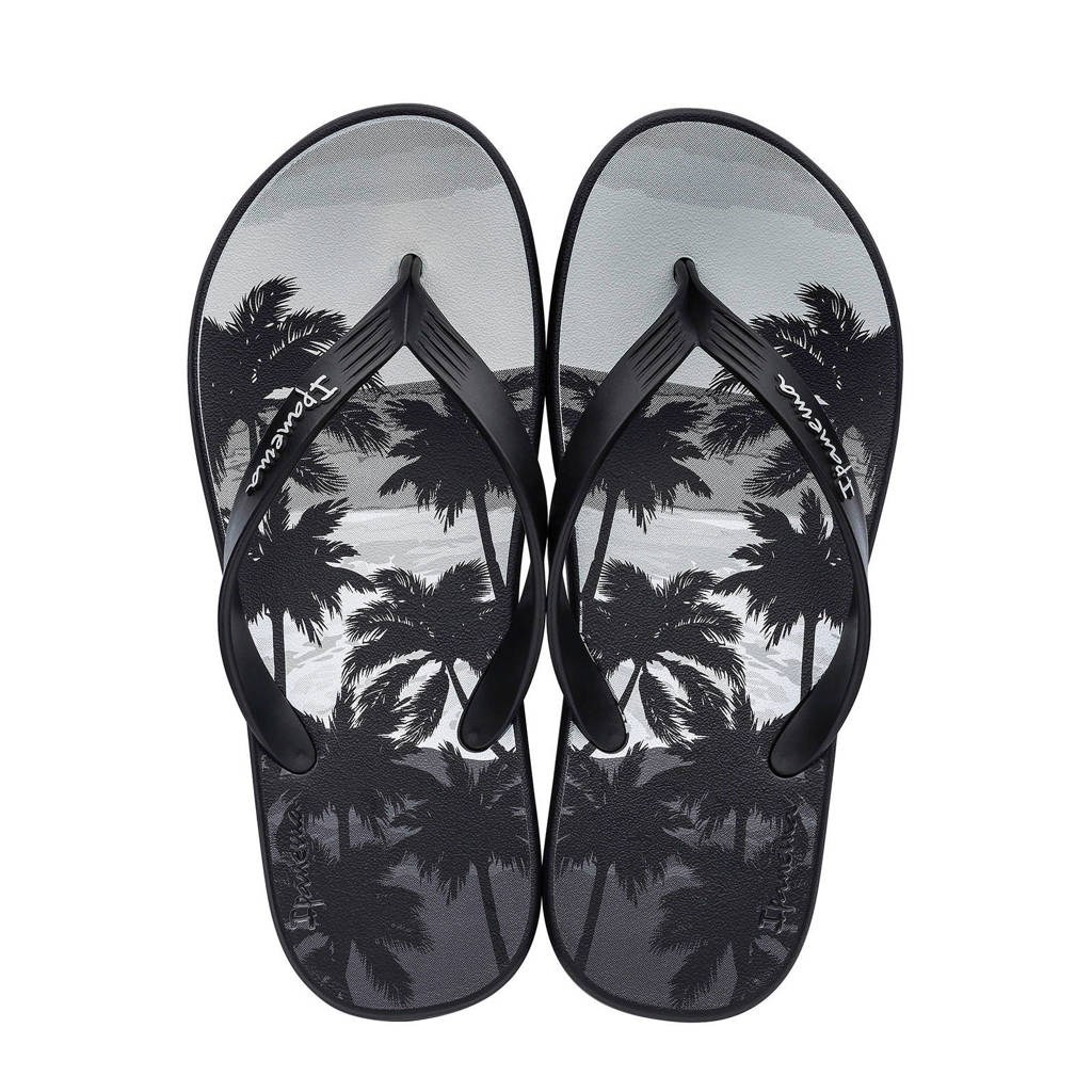 Ipanema Posto 10 Temas teenslippers zwart/grijs, Zwart/grijs