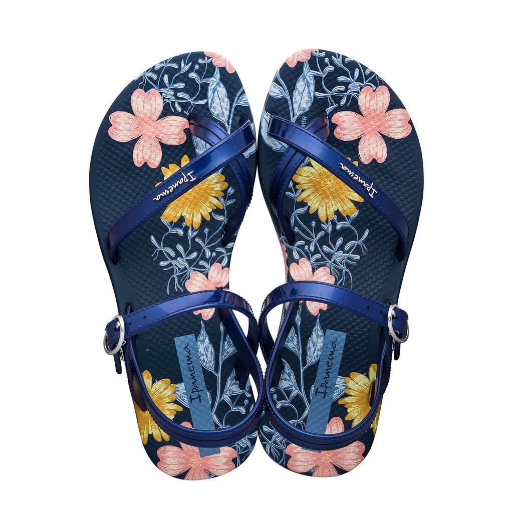 Ipanema Fashion Sandal sandalen met bloemenprint blauw, Blauw