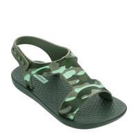 Groene jongens Ipanema Dreams Baby sandalen van rubber met drukknoop en camouflageprint