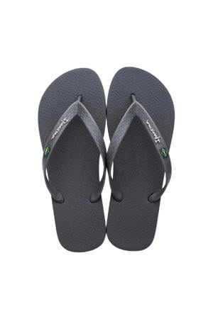 Classic Brasil teenslippers antraciet