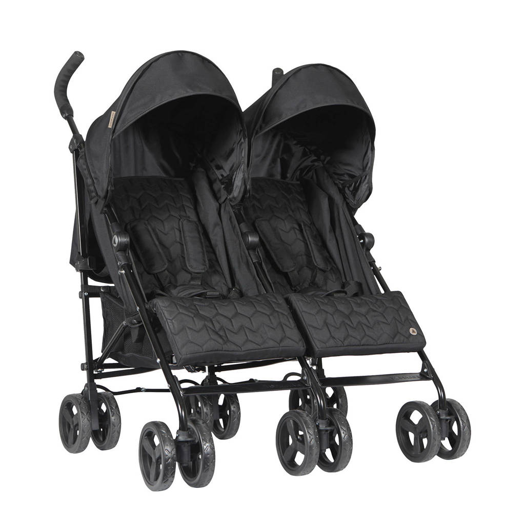 Topmark twin buggy Bobby, Zwart