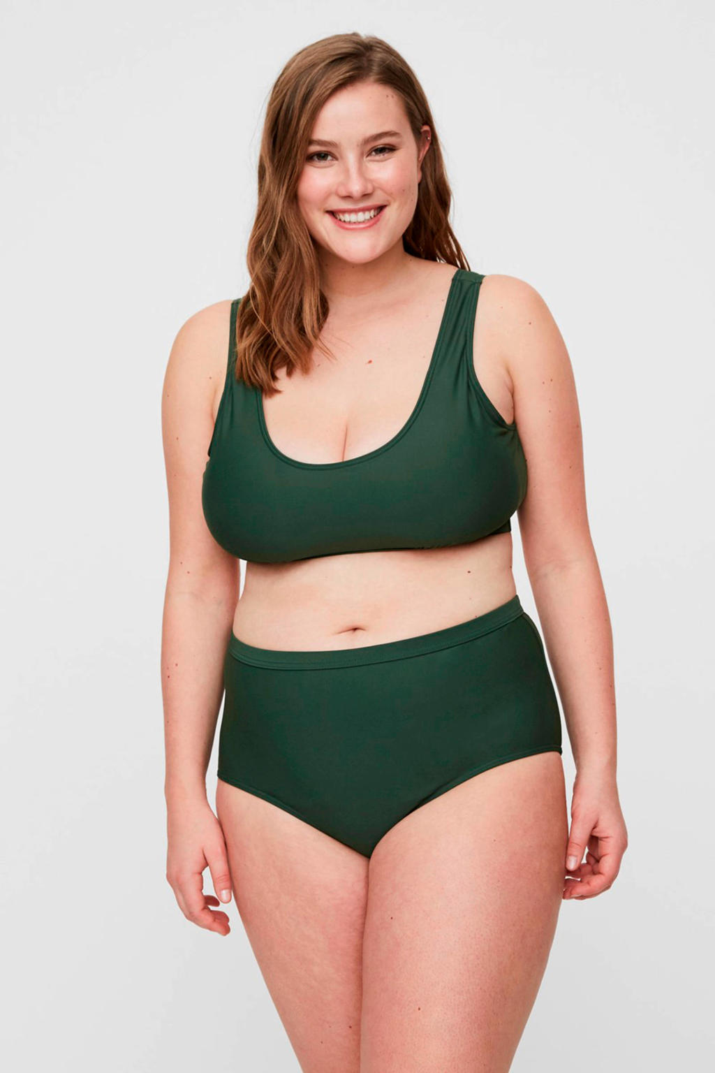JUNAROSE high waist bikinibroekje Jules groen