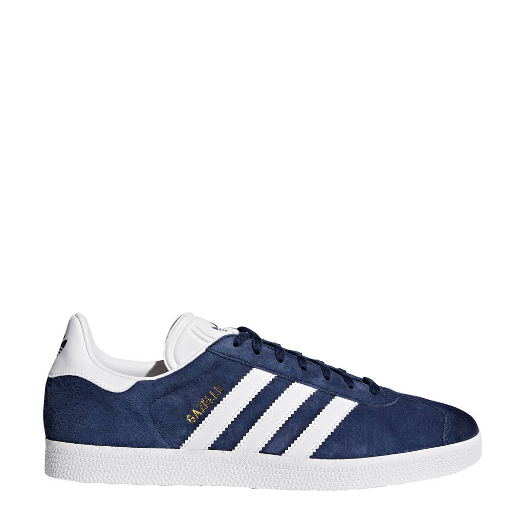 adidas Gazelle sneakers donkerblauw/wit | wehkamp