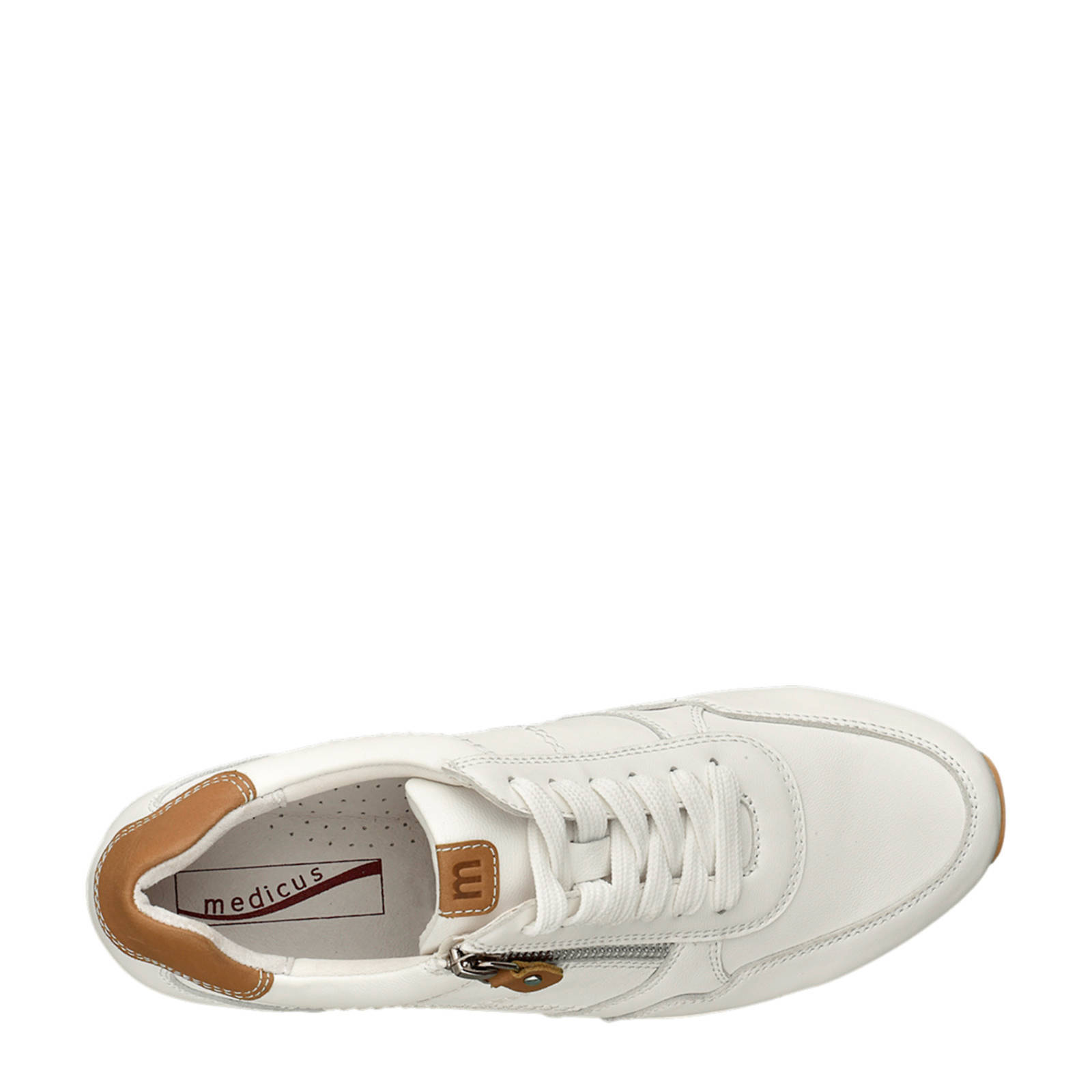 Medicus comfort leren sneakers wit | wehkamp
