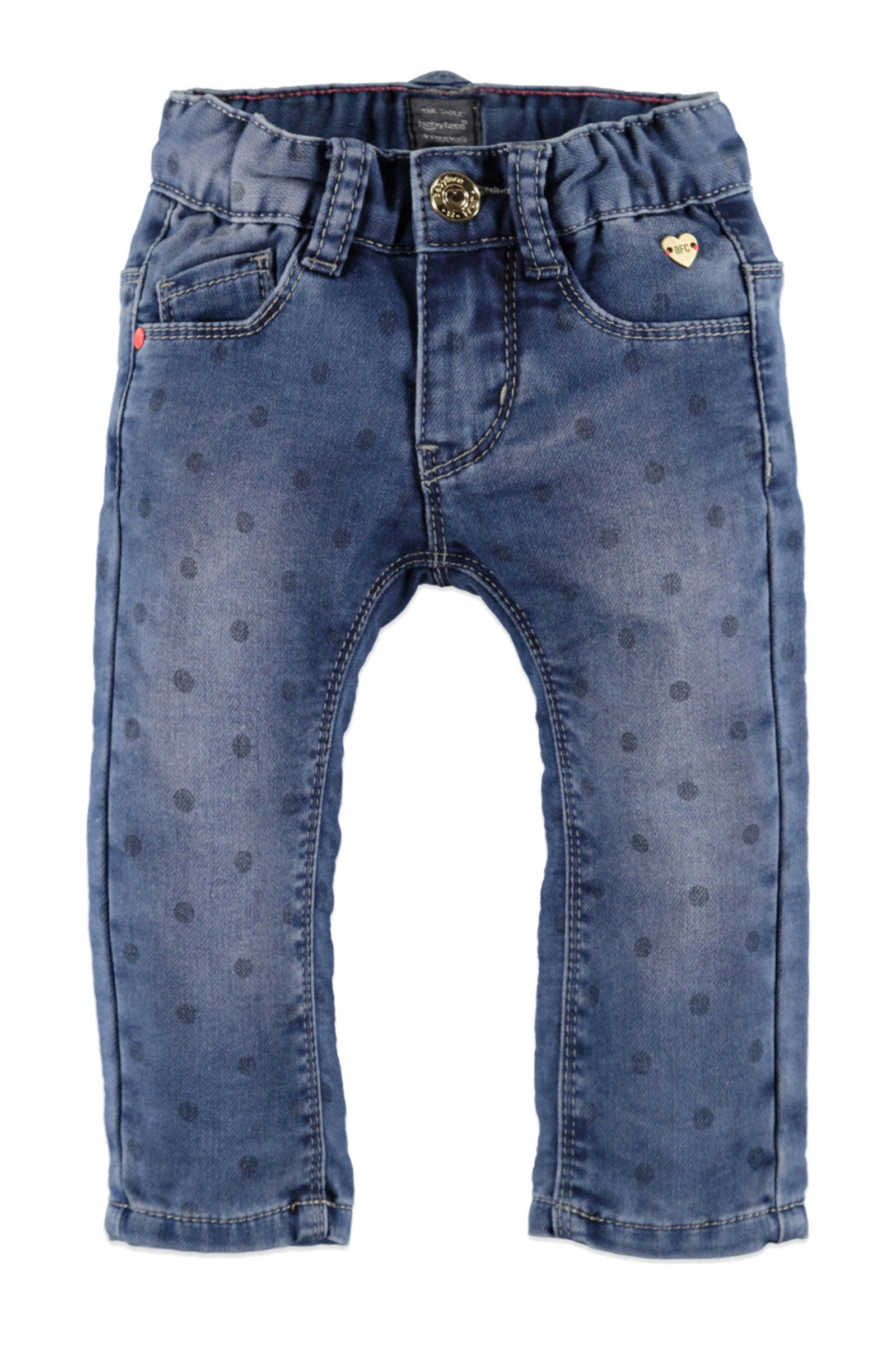 Babyface regular fit jeans met stippen stonewashed | wehkamp