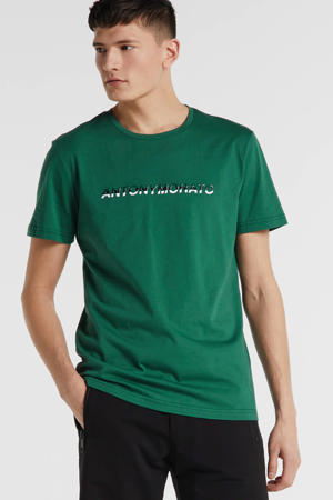 T-shirt met logo groen