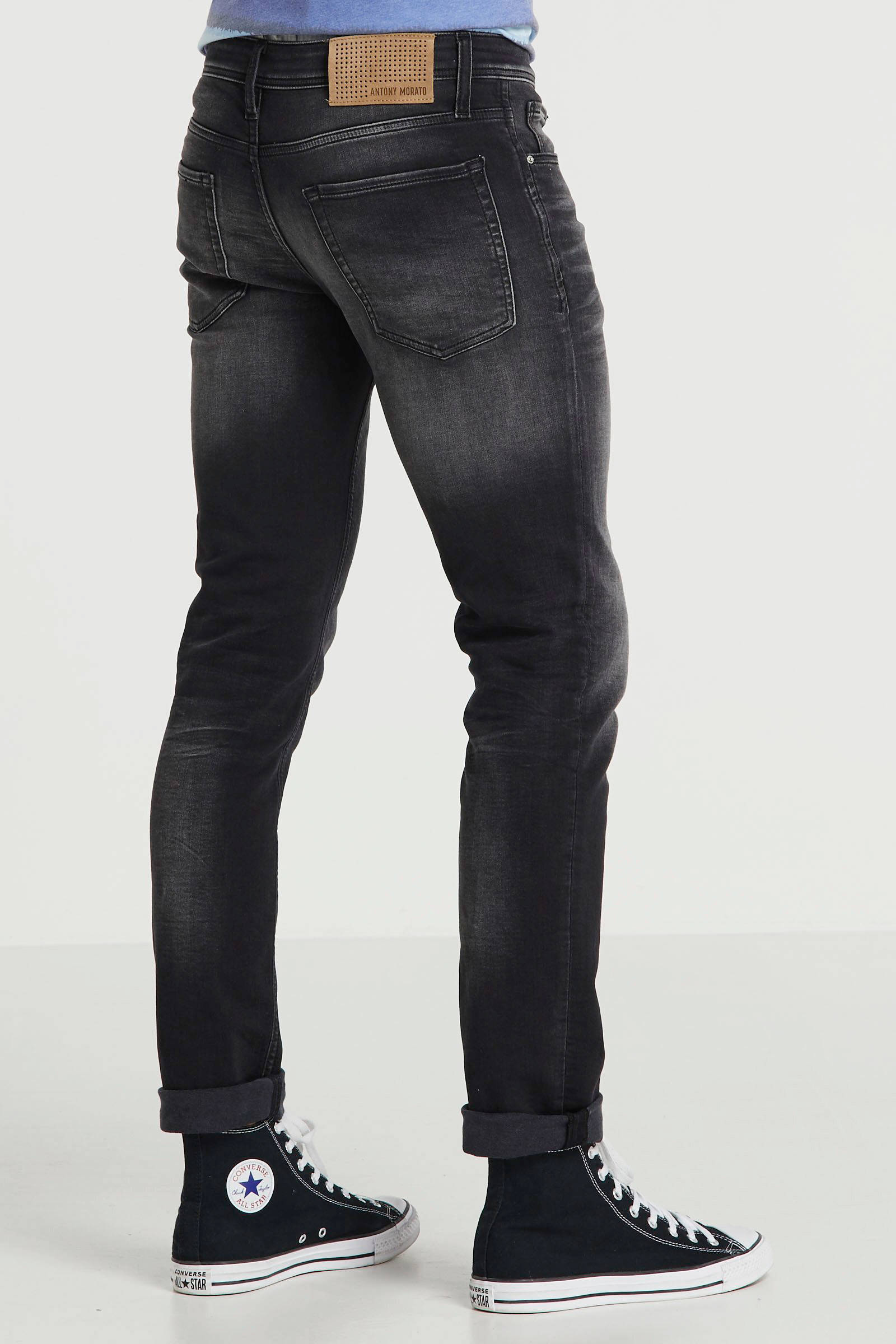 Antony Morato tapered fit jeans 9000-black | wehkamp