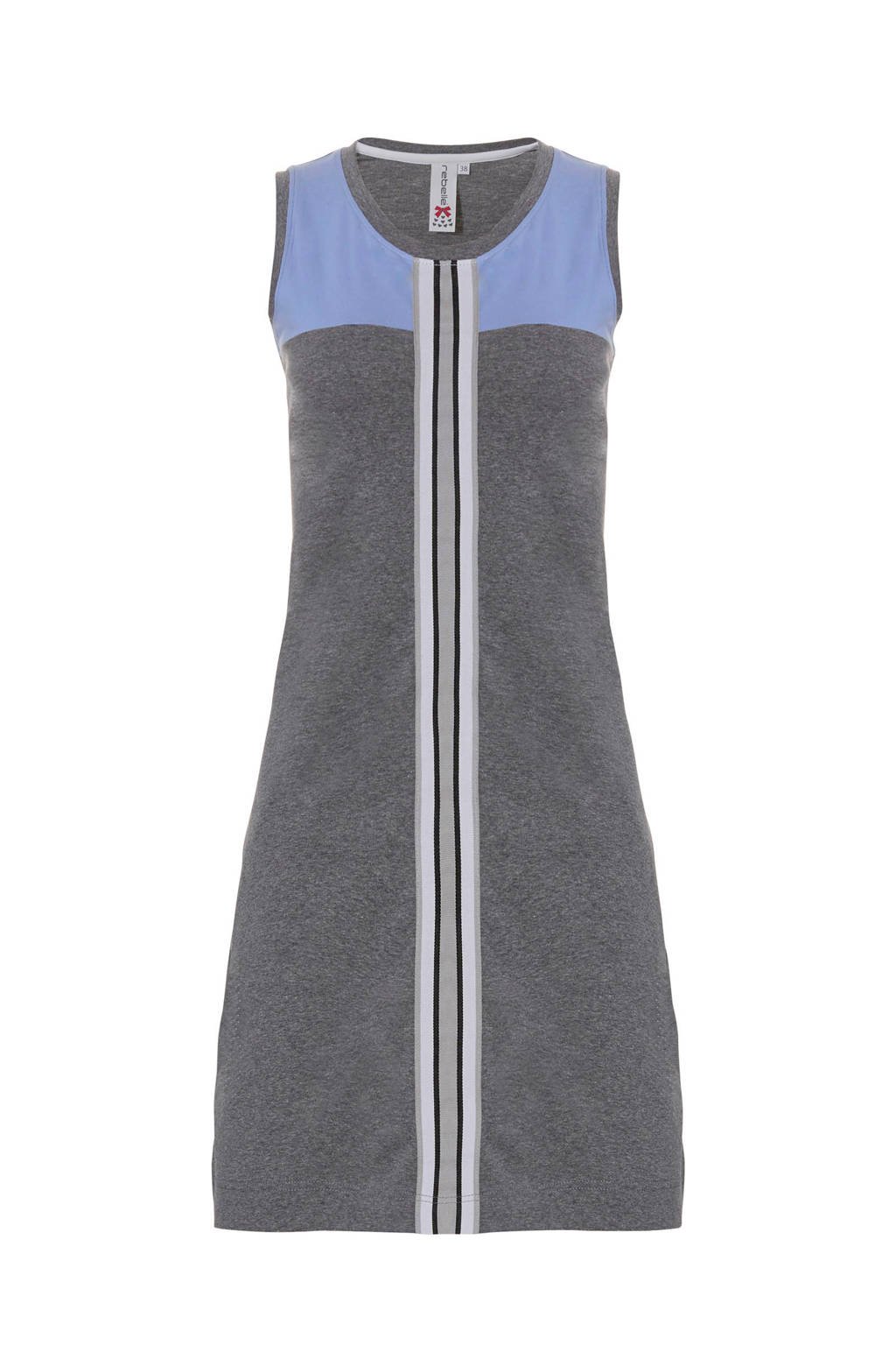 Rebelle nachthemd grijs, Grijs/blauw
