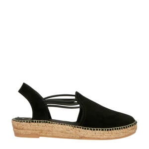 Nuria suède espadrilles zwart