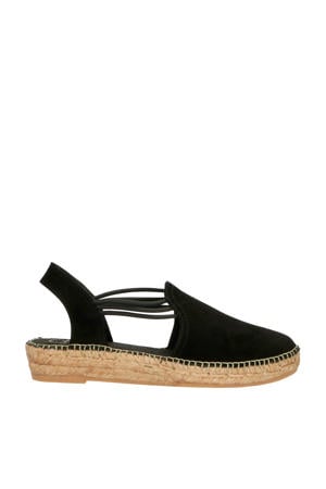 Nuria suède espadrilles zwart