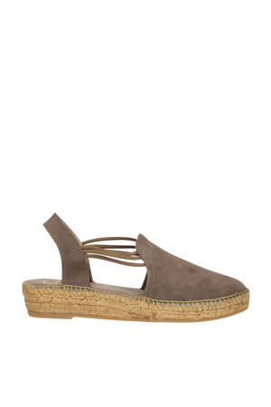 Nuria suède espadrilles taupe