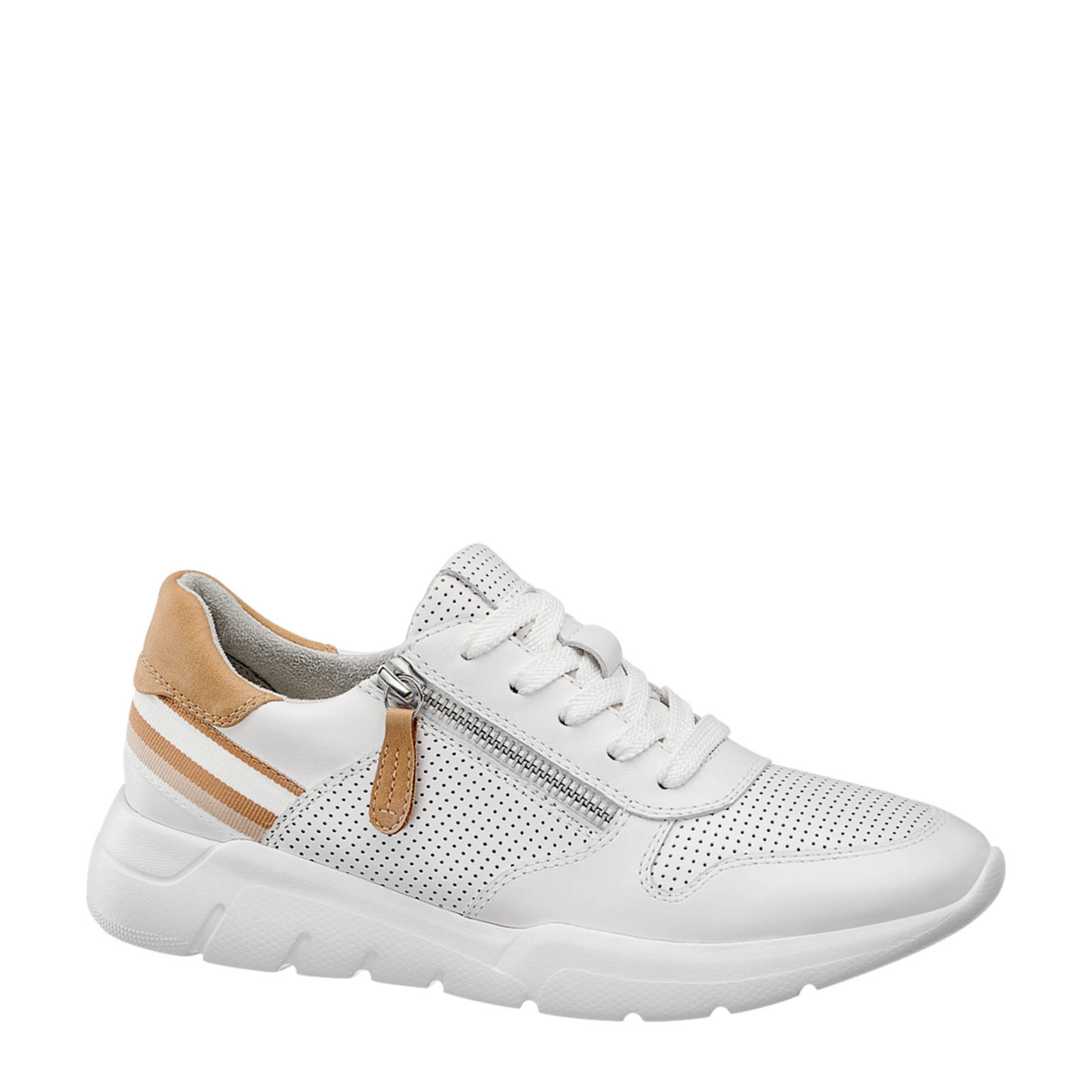 Medicus comfort leren sneakers wit | wehkamp