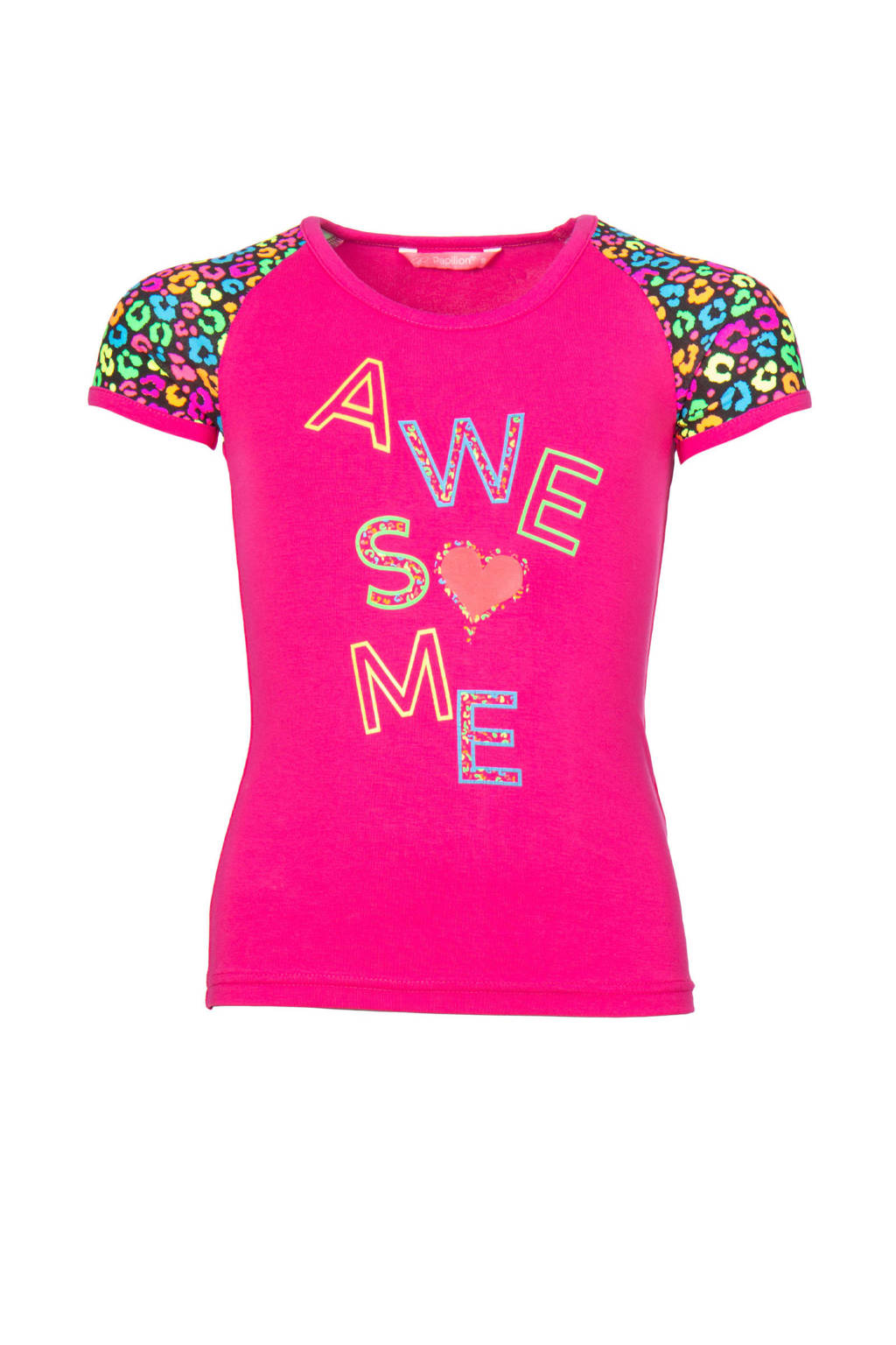 Papillon sport T-shirt roze/multi, Roze/multi