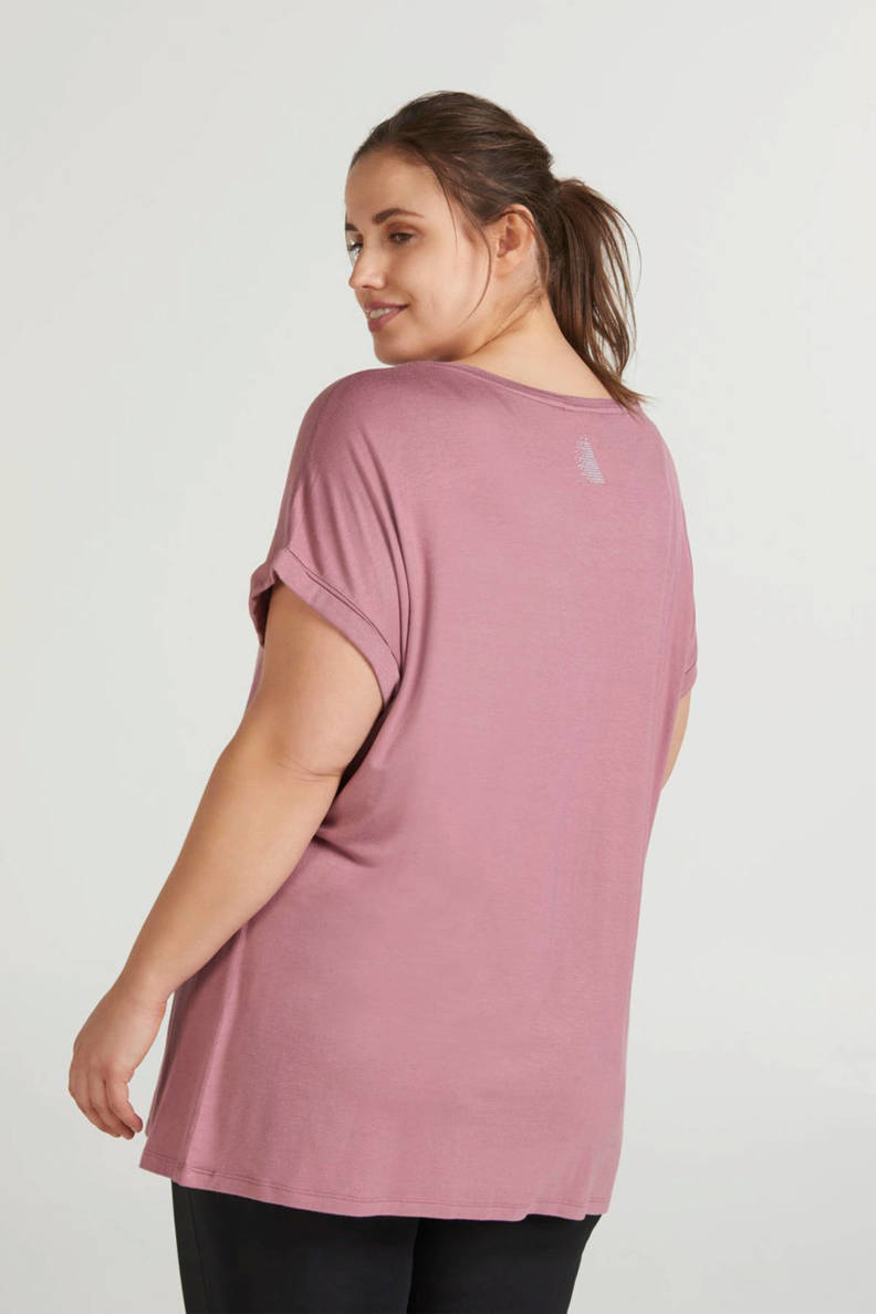 ACTIVE By Zizzi Plus Size sport Tshirt oudroze wehkamp
