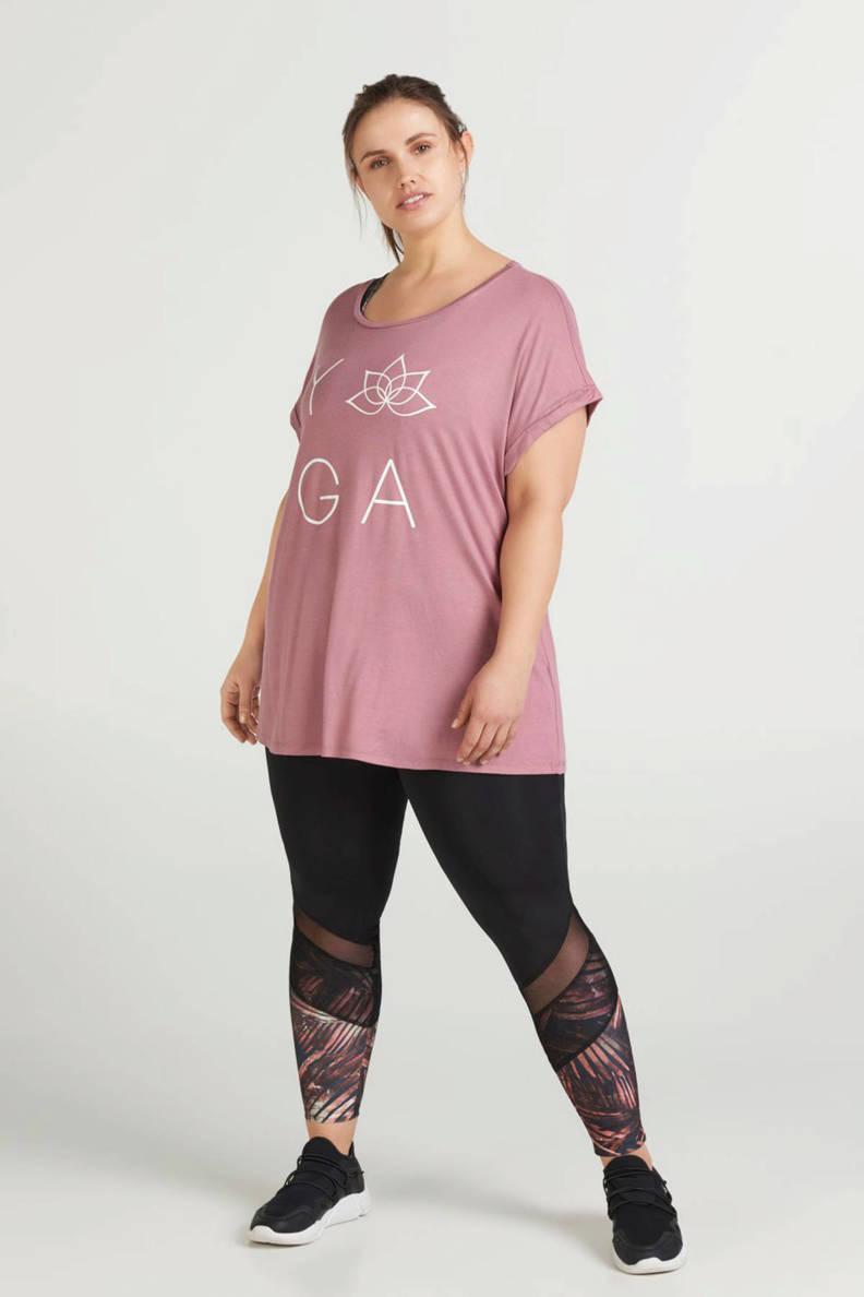 ACTIVE By Zizzi Plus Size sport Tshirt oudroze wehkamp
