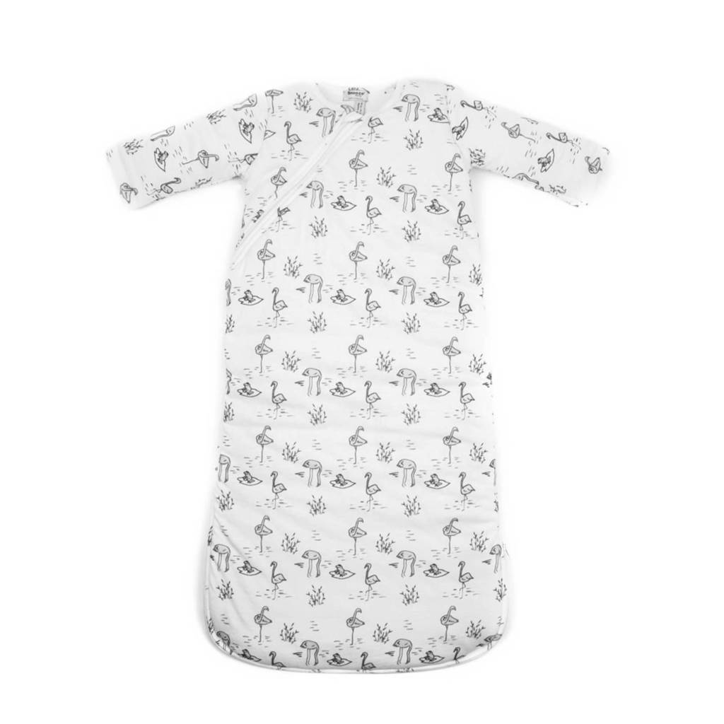 Snoozebaby baby slaapzak winter 9-24 mnd soft mauve, Wit/grijs