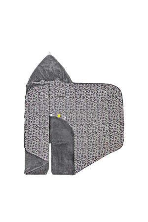 wikkeldeken groep 0 frost grey 80x80 cm
