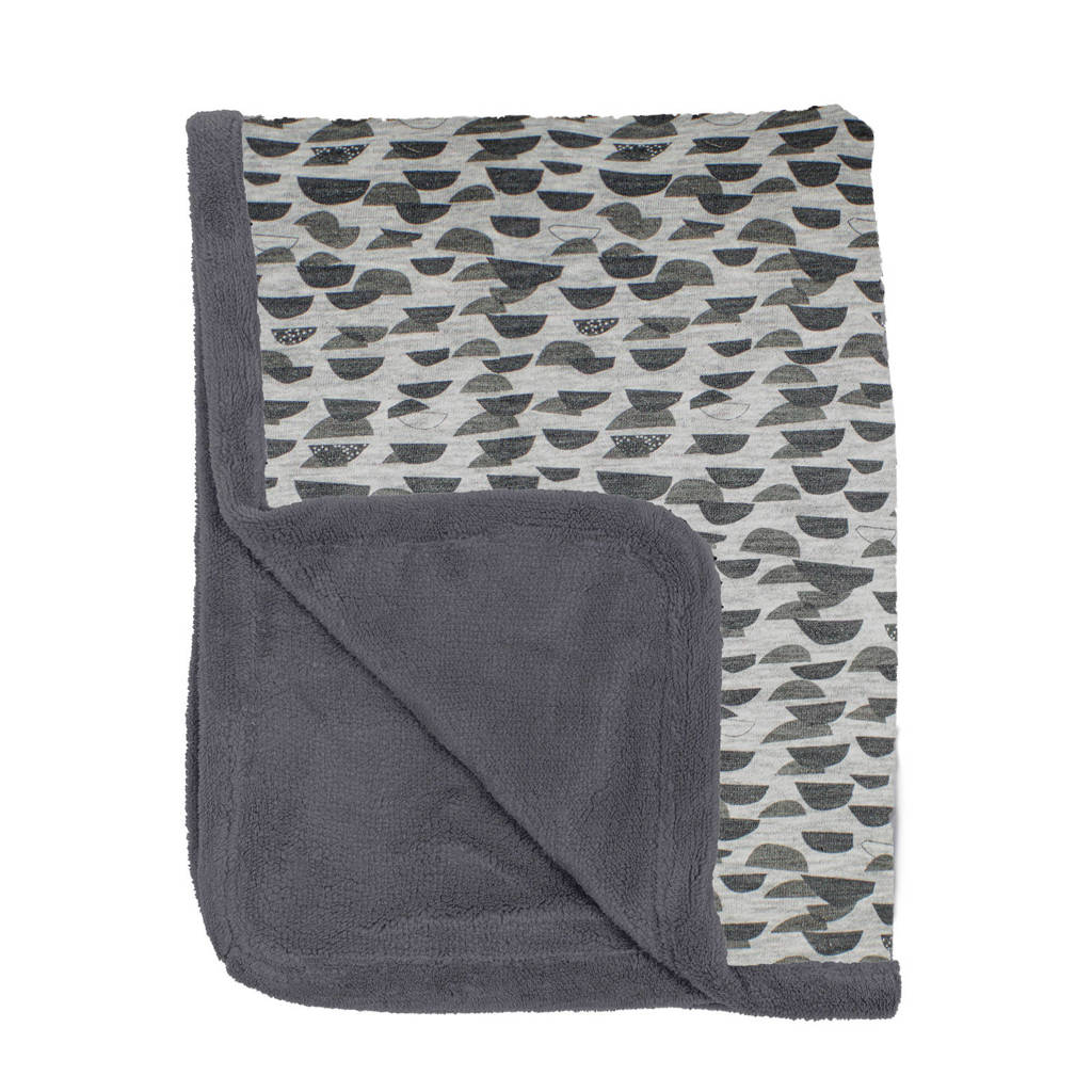 Snoozebaby baby wiegdeken winter 75x100 cm Frost Grey, Frost grey