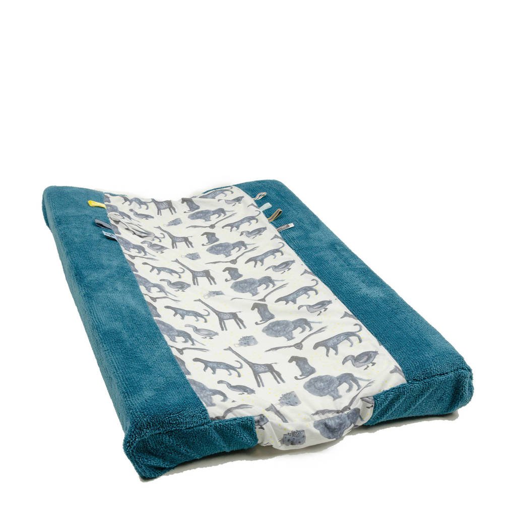 Snoozebaby aankleedkussenhoes storm blue 45x70 cm, Storm Blue