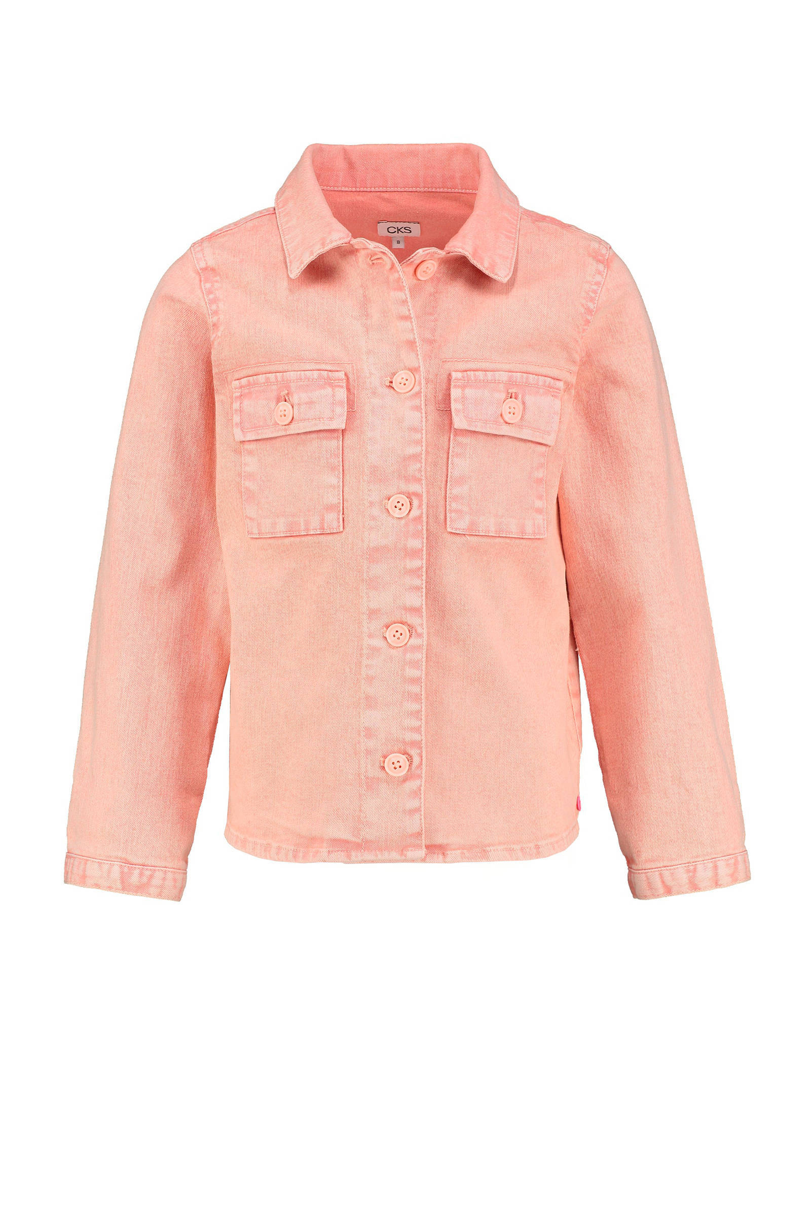 CKS KIDS kinderjacks kopen Vind jouw CKS KIDS kinderjacks CKS KIDS semi transparante jas Hettie met all over print wit