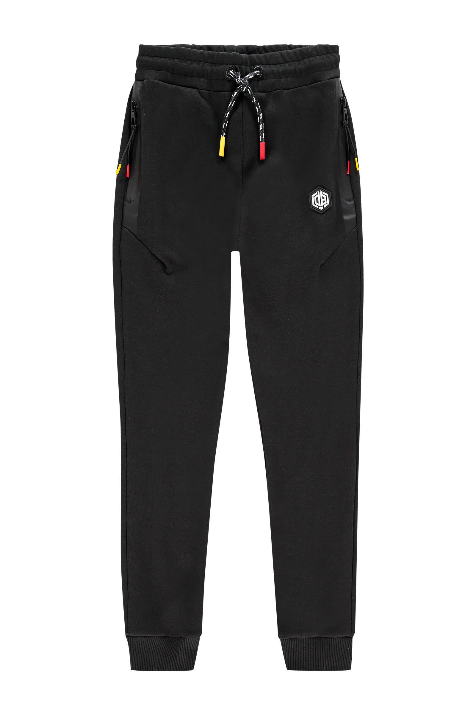 Vingino Daley Blind broek Daley Blind zwart/rood/geel | wehkamp