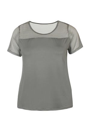 T-shirt olijfgroen
