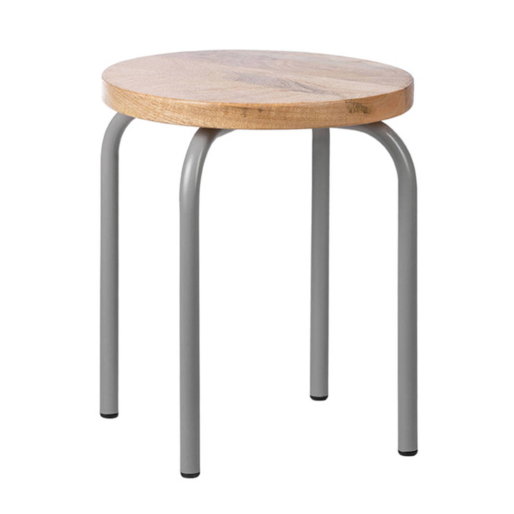 Kidsdepot circle kruk (set van 2), Grijs