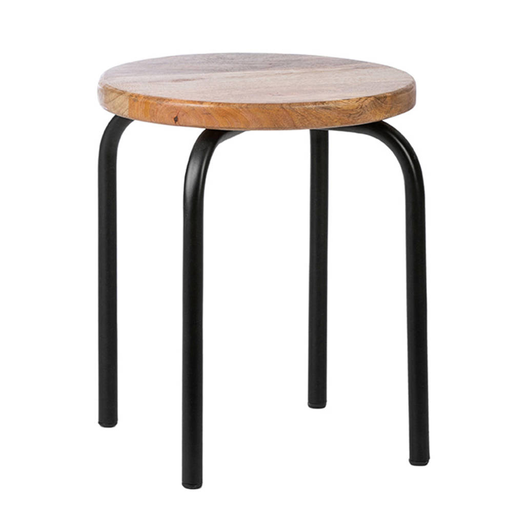 Kidsdepot circle kruk (set van 2), Zwart