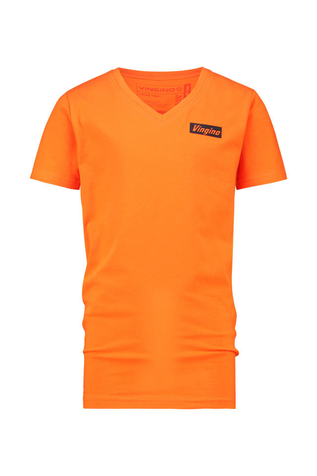 Oorlogszuchtig Wereldwijd alleen Vingino T-shirt Hoeg met logo feloranje | wehkamp