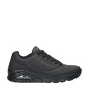 thumbnail: Zwarte heren Skechers Stand On Air sneakers met veters