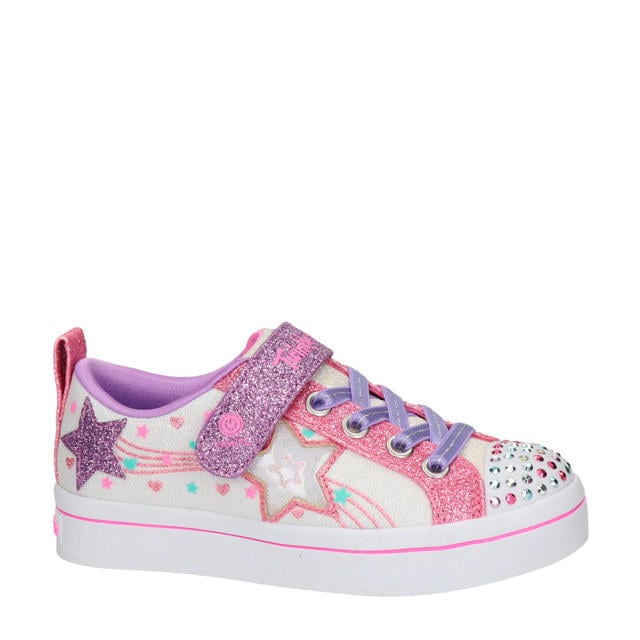 bruid Geschikt Knop Skechers Twinkle Toes sneakers wit/roze | wehkamp