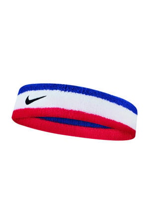 hoofdband Swoosh wit/blauw/rood