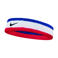 Nike hoofdband Swoosh wit/blauw/rood