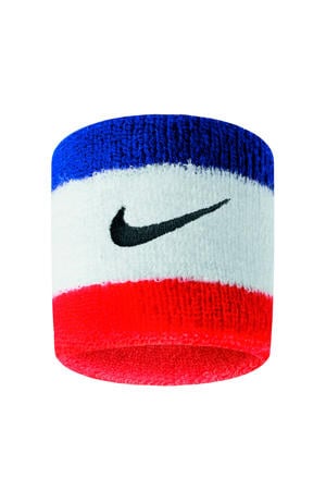 polsband - blauw/wit/rood (set van 2)