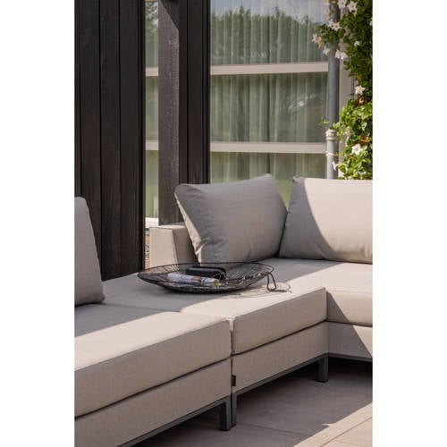 Wehkamp WOOOD Loungeset Rechts Buiten Sicilië - Taupe - 60x262x246 aanbieding