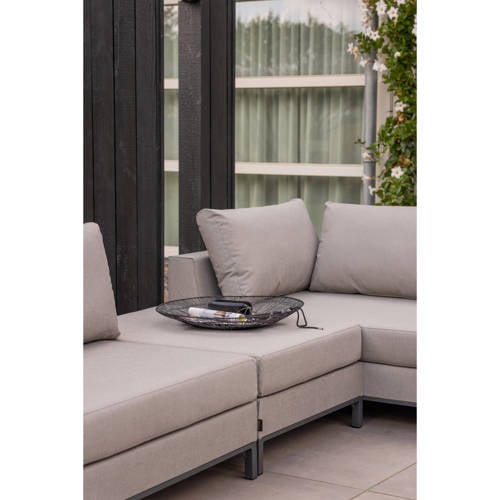 Wehkamp WOOOD Loungeset Rechts Buiten Sicilië - Taupe - 60x262x246 aanbieding