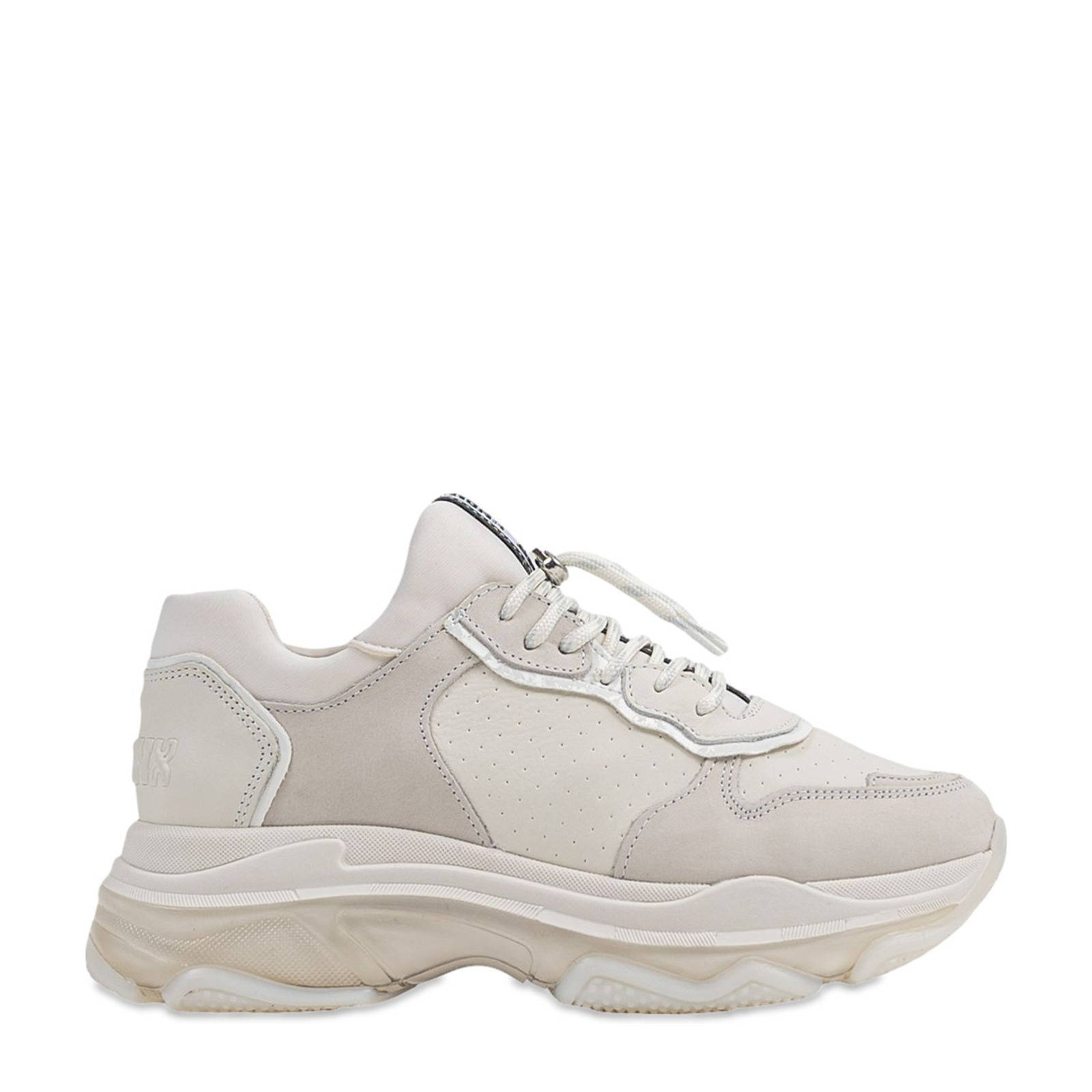 BRONX Baisley leren chunky sneakers off white | wehkamp