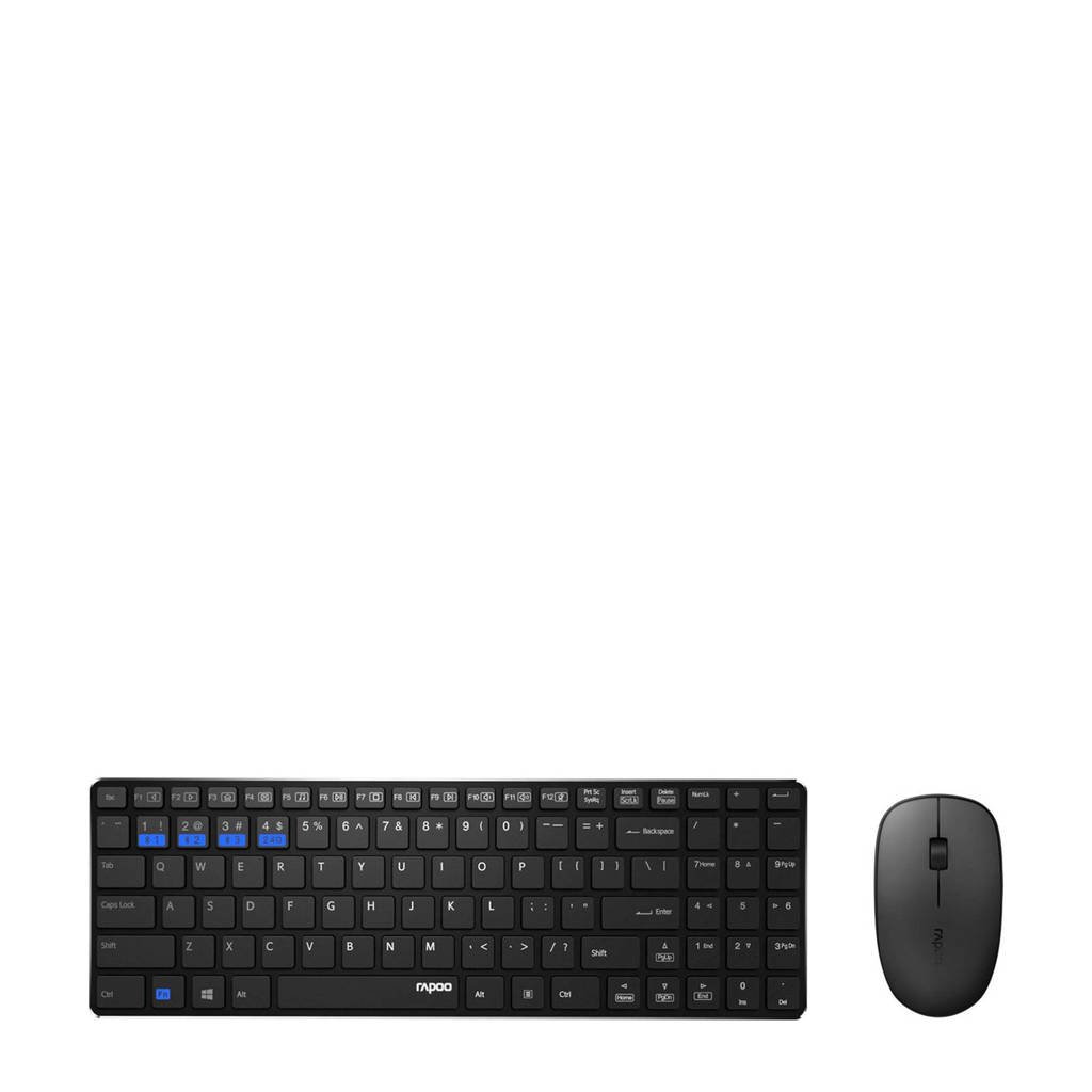 Rapoo RP 9300M BL toetsenbord, Zwart